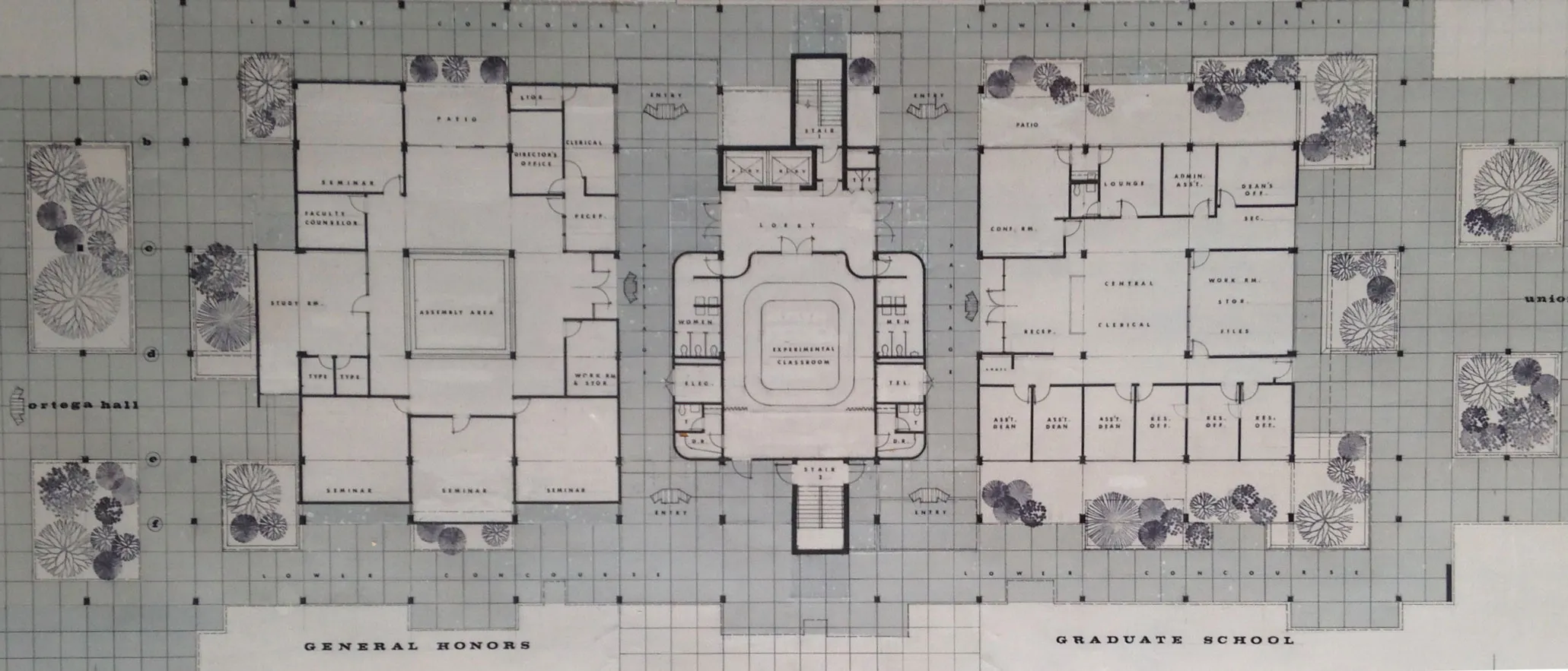 Floor plan, Humanities Building