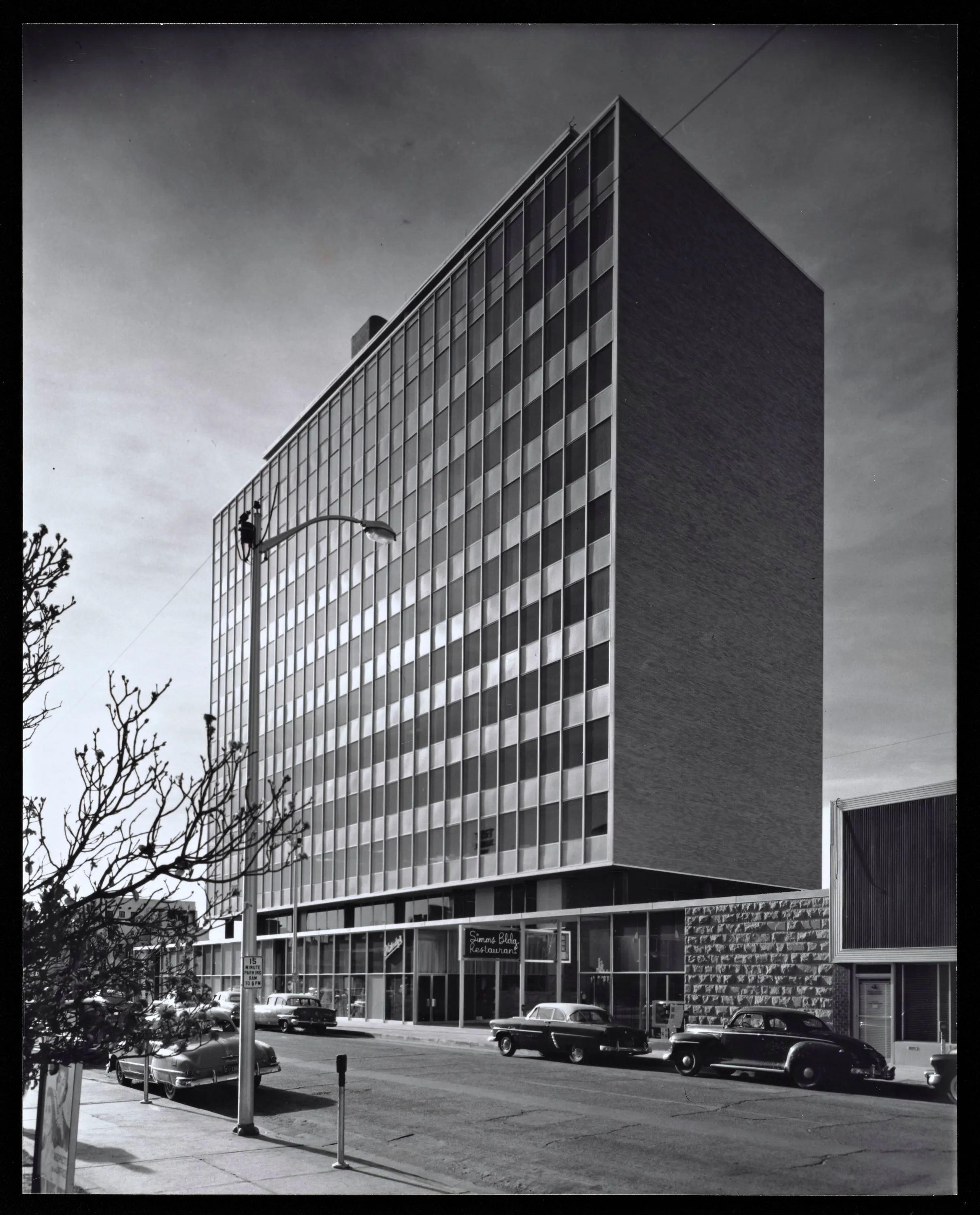 View toward southeast, Simms Building, Albuquerque