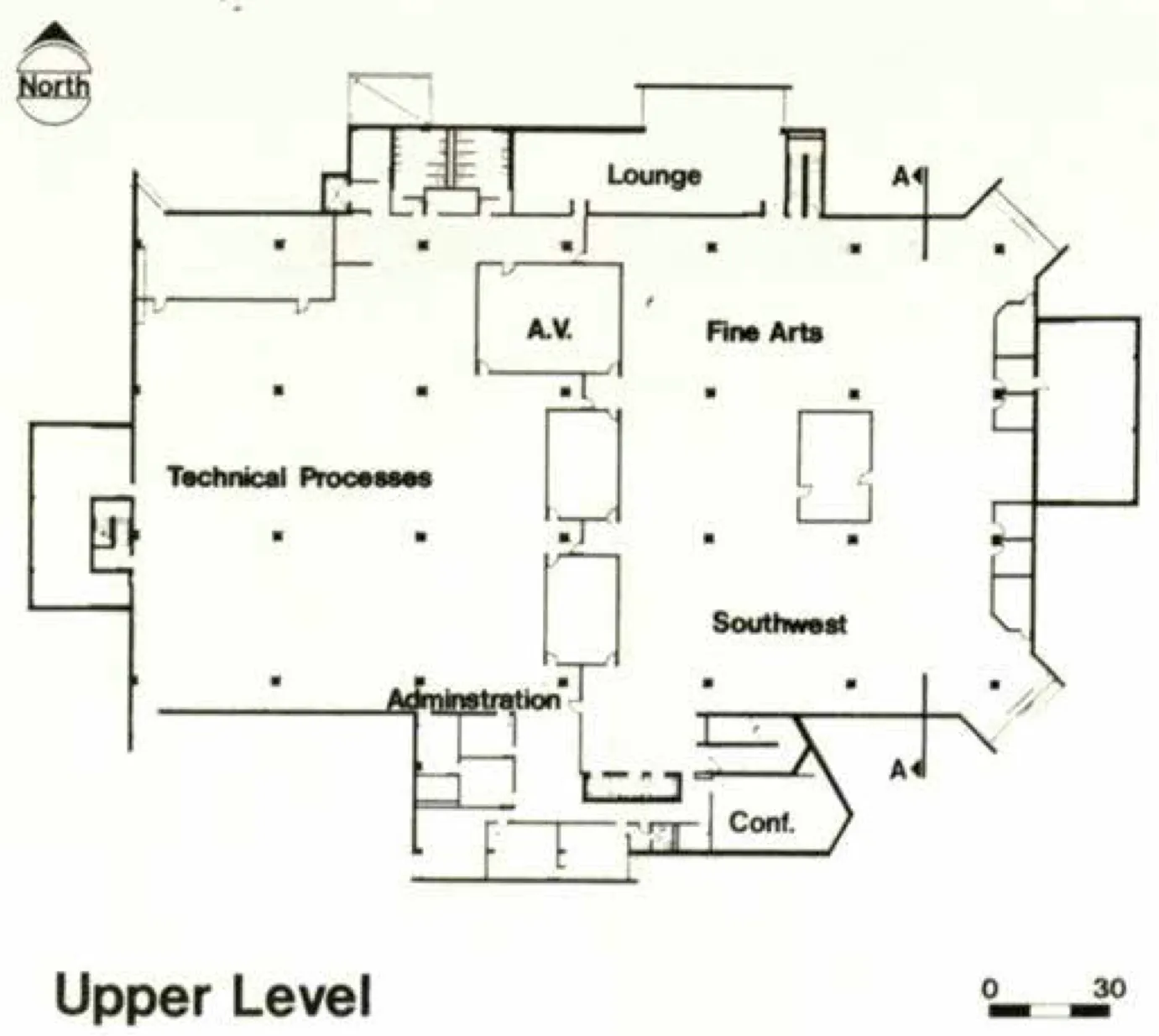 Upper level plan.