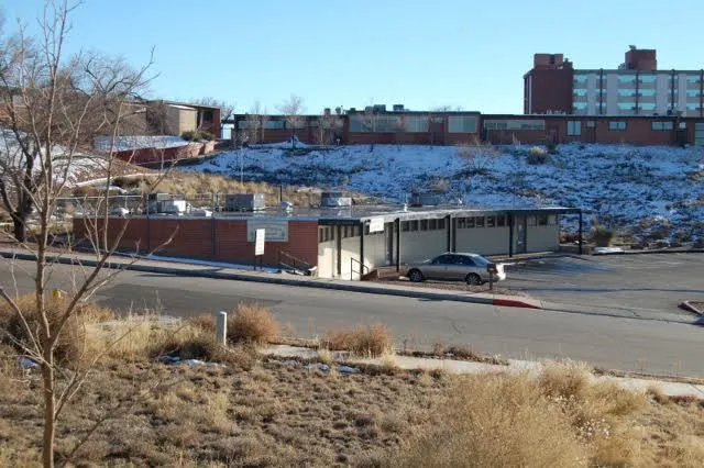 Encino Crescent, surrounding site, and Medical Arts Square upon hill.