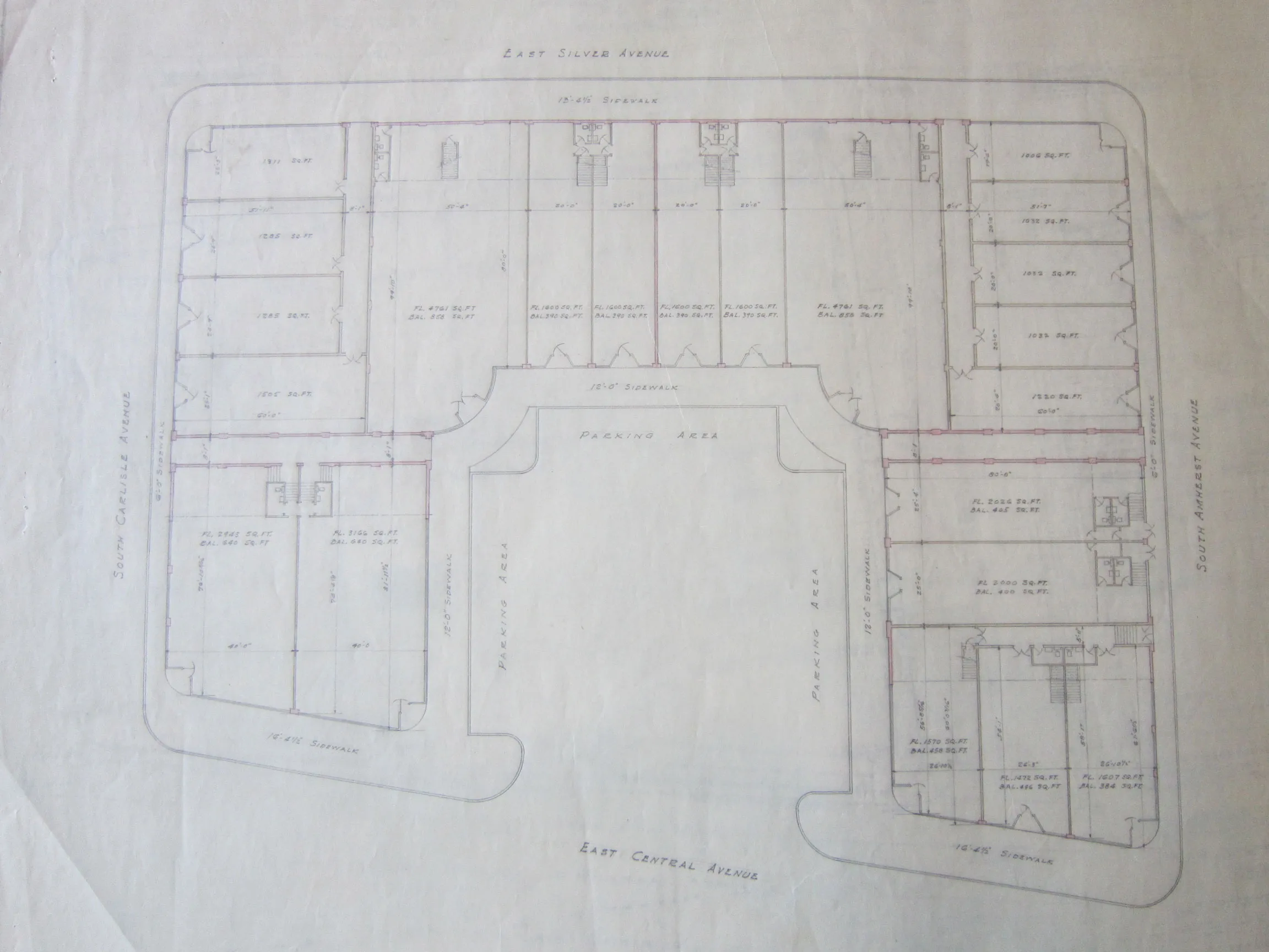 Louis H. Hesselden, floor plan, Nob Hill Business Center