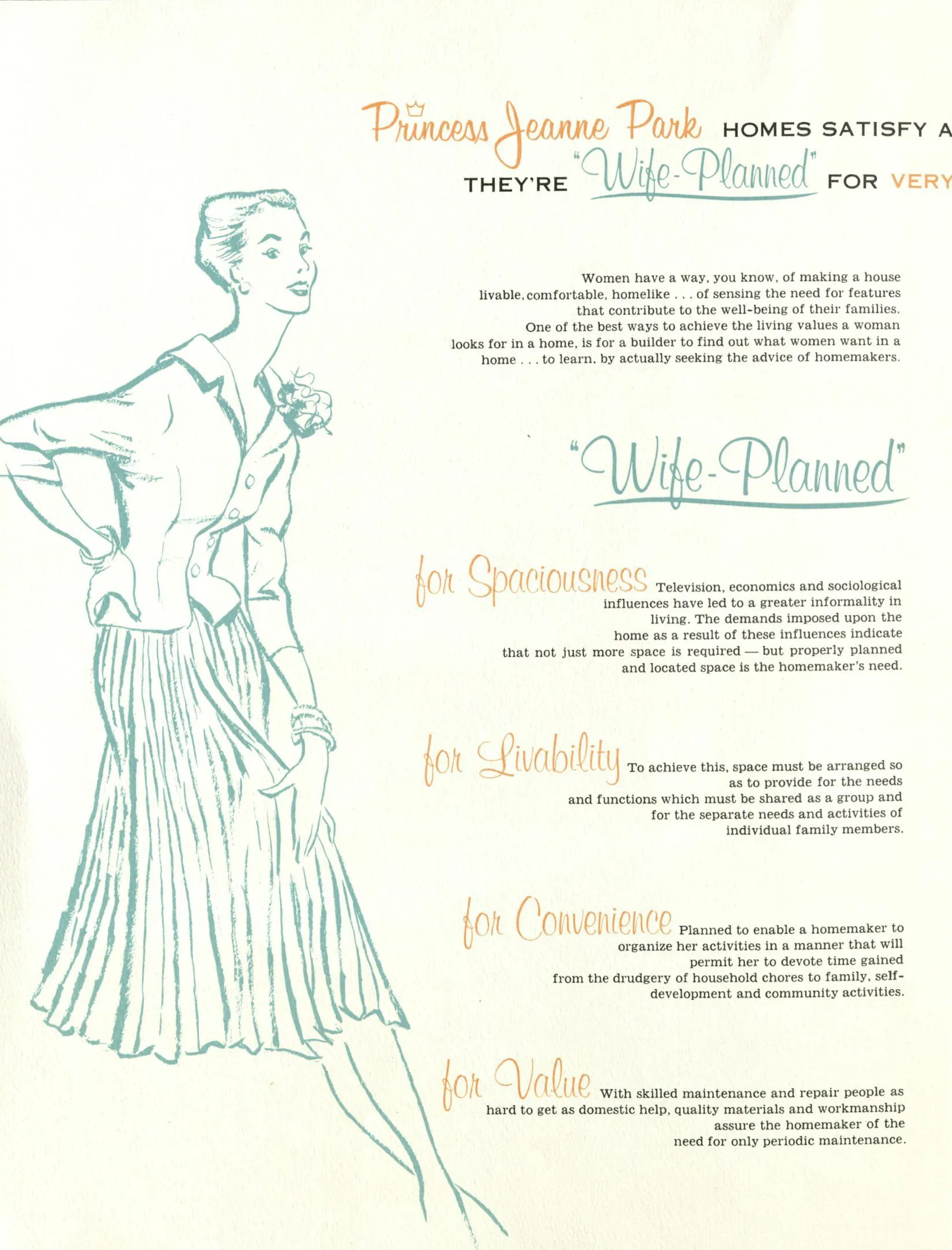 Advertisement brochure for Princess Jeanne Park