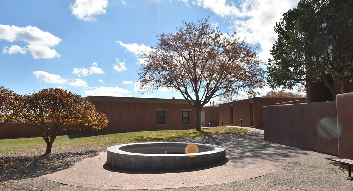 Common space with fountain